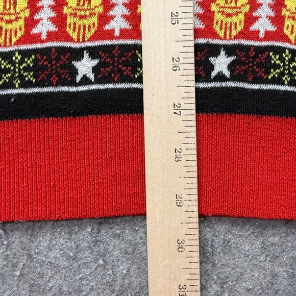 LA Knight WWE Sweater Men XL Black Red Christmas Long Sleeve Graphic "YEAH" Crew - Picture 10 of 13